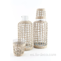 CARAFE Clear Seagrass Botting Glass Bottle